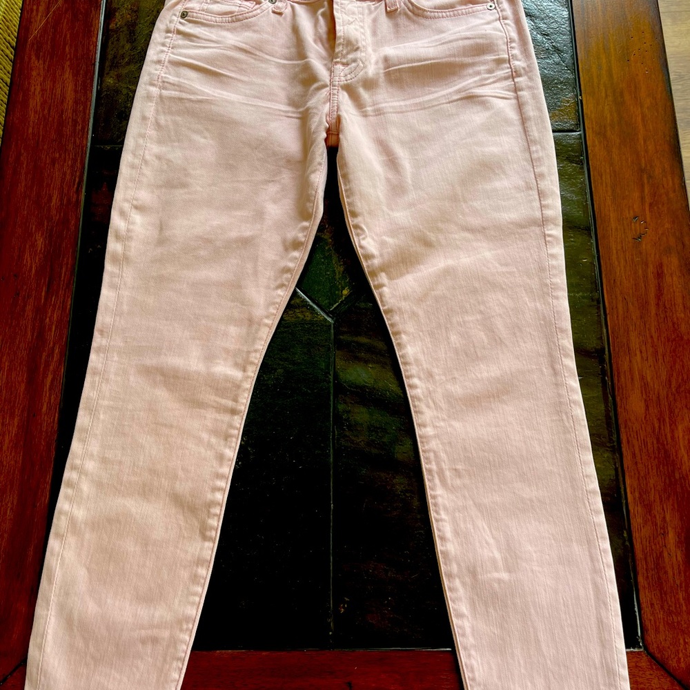 Pink jeans from 7 for all Mankind. Size 28